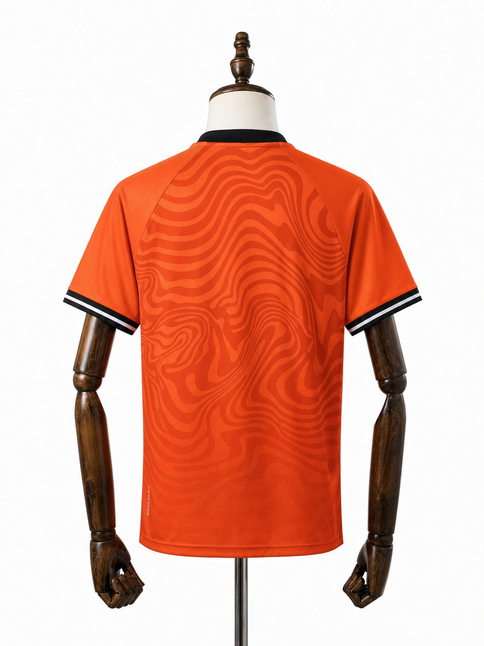 Vasco Goalkeeper Jersey back wood mannequin white background