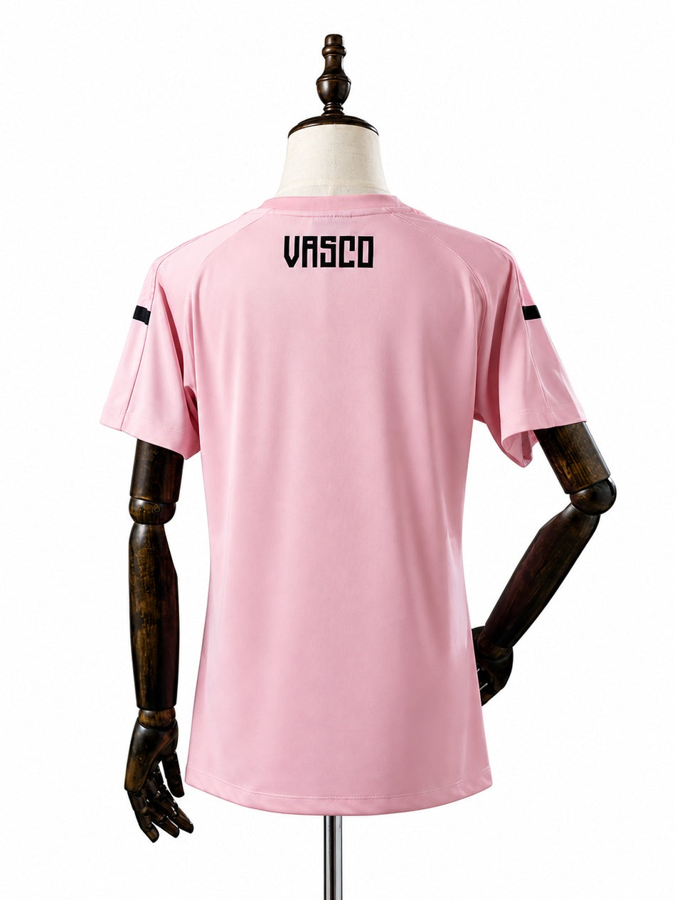 Vasco Pink Women Jersey back wood mannequin white background