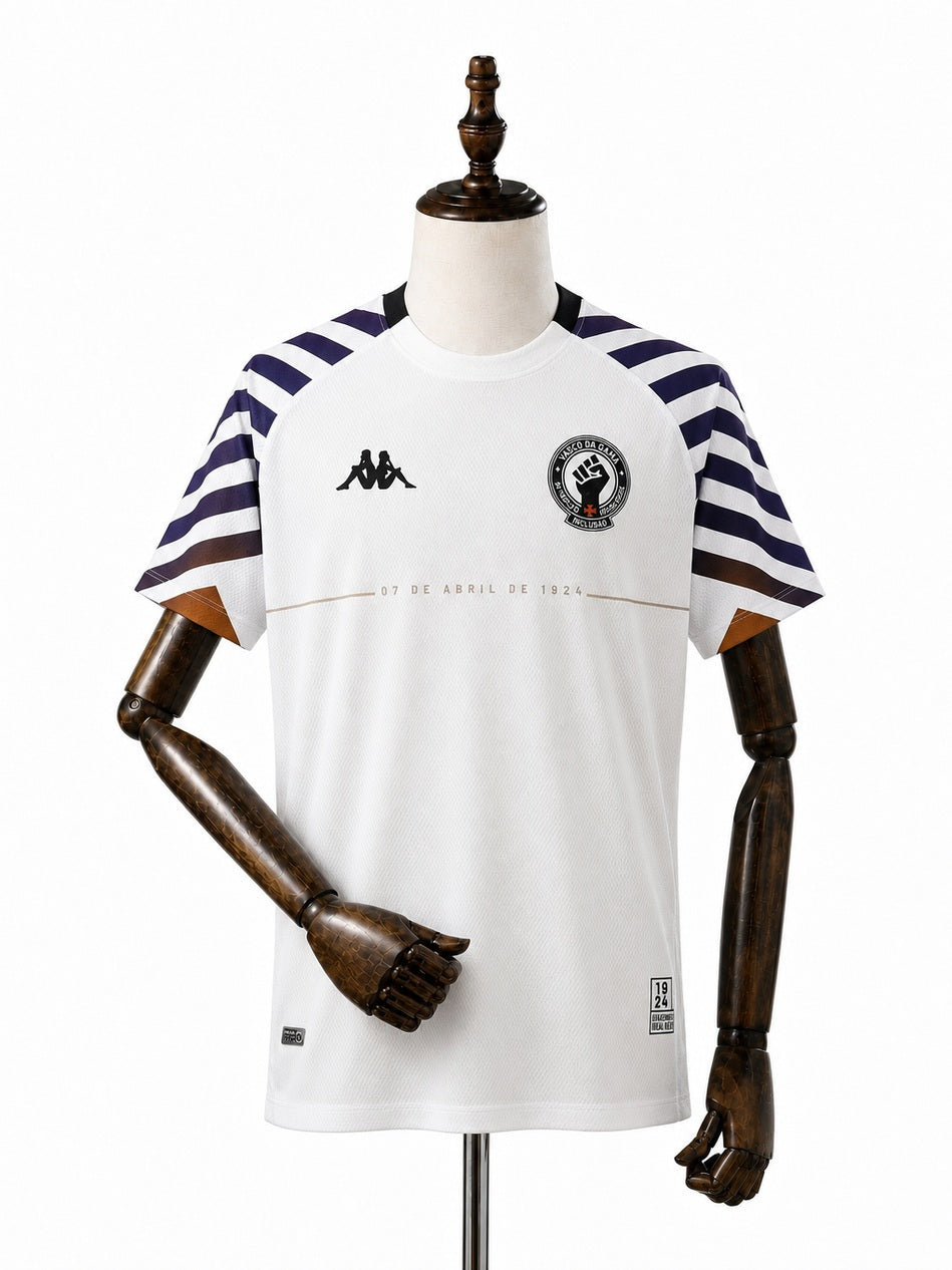 Vasco White Jersey front wood mannequin white background