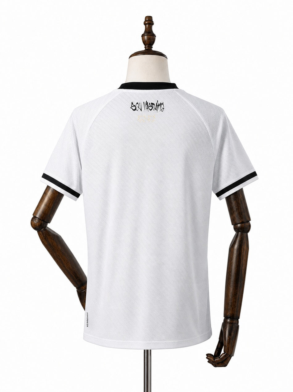 Vasco Women's Away white Jersey back wood mannequin white background