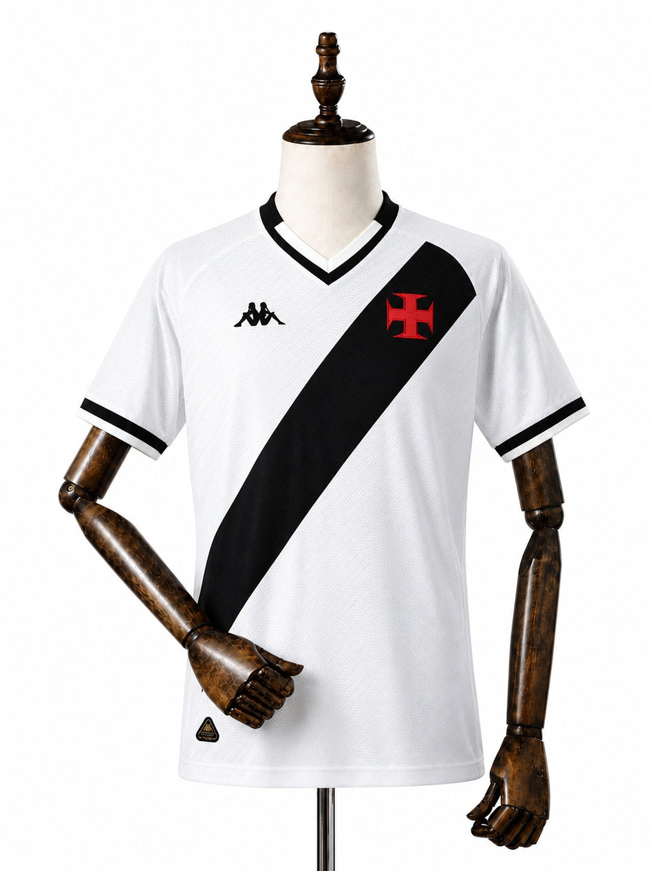 Vasco Women's Away white Jersey front wood mannequin white background