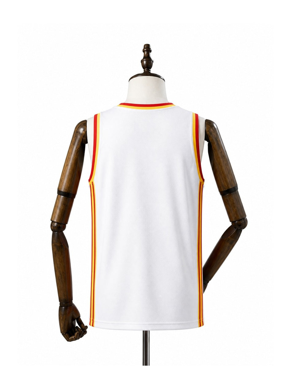 Camiseta NBA Atlanta Hawks - 2ª Camisa (Away) verso manequim fundo branco padronizada