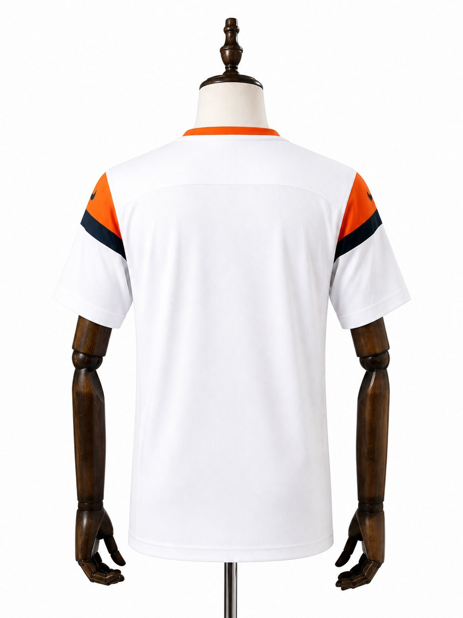 Camisa Denver Broncos Away (Visitante) NFL verso manequim fundo branco