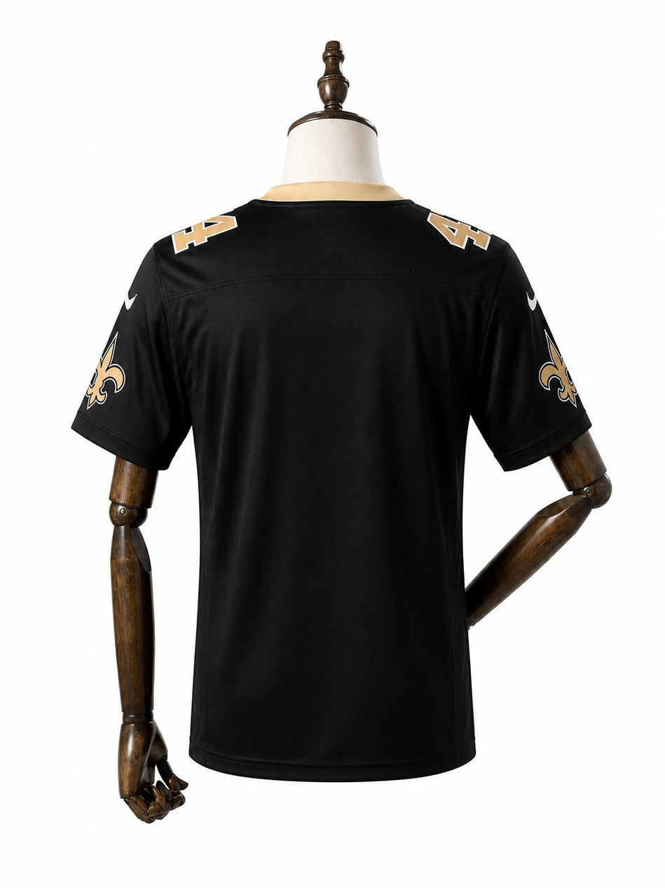 Camisa New Orleans Saints Home (Titular) NFL verso manequim fundo branco