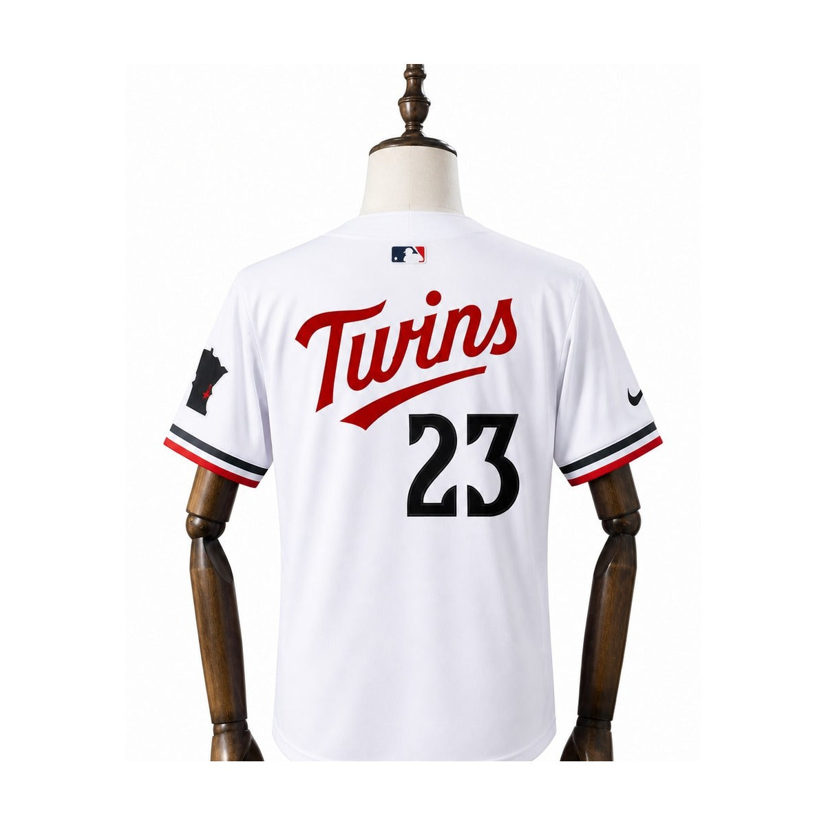 Minnesota Twins MLB – Camisa Oficial Primeira (Home) verso manequim fundo branco