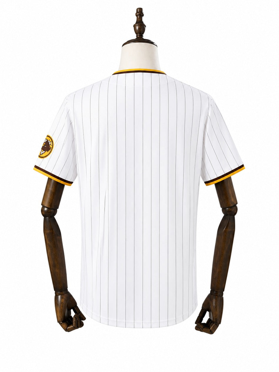 San Diego Padres MLB – Camisa Oficial Primeira (Home) verso manequim fundo branco