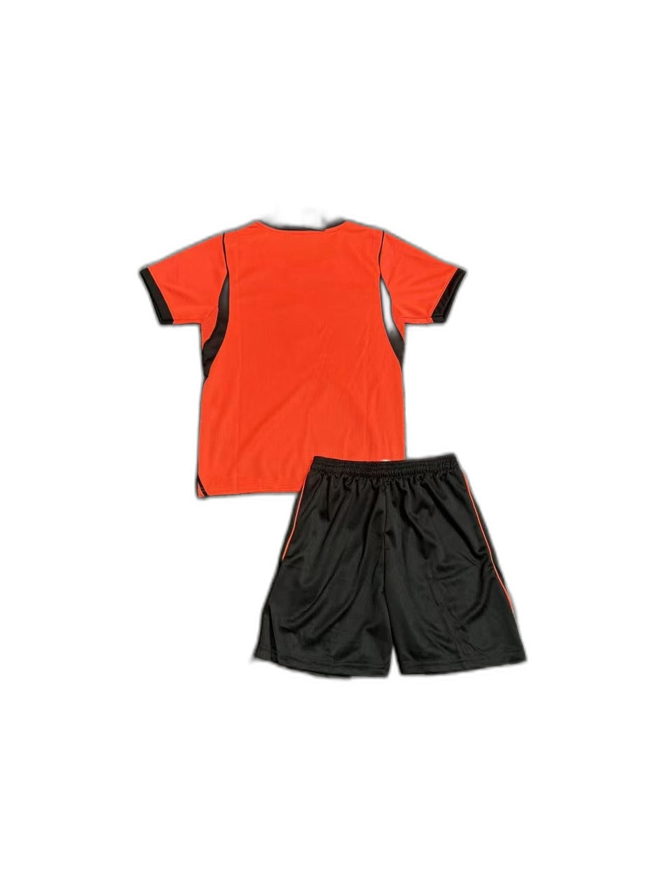 Camisa 2026 Netherlands Home Infantil verso fundo branco