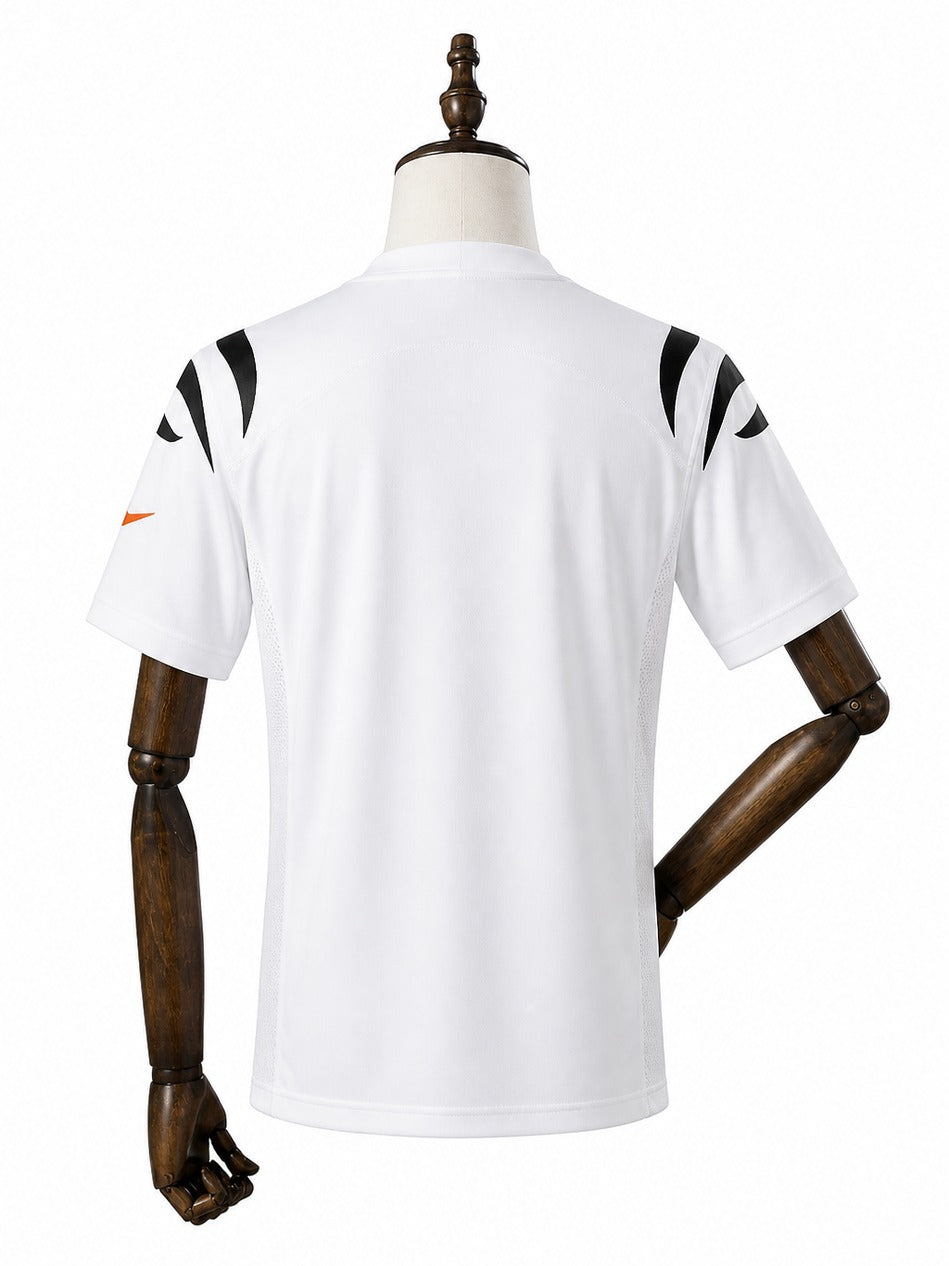 Camisa Cincinnati Bengals Away (Visitante) NFL verso manequim fundo branco