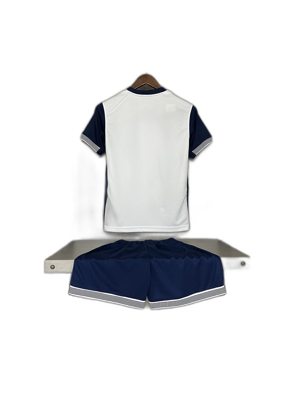 Camisa 2024-25 Tottenham Hotspur Home Infantil verso fundo branco