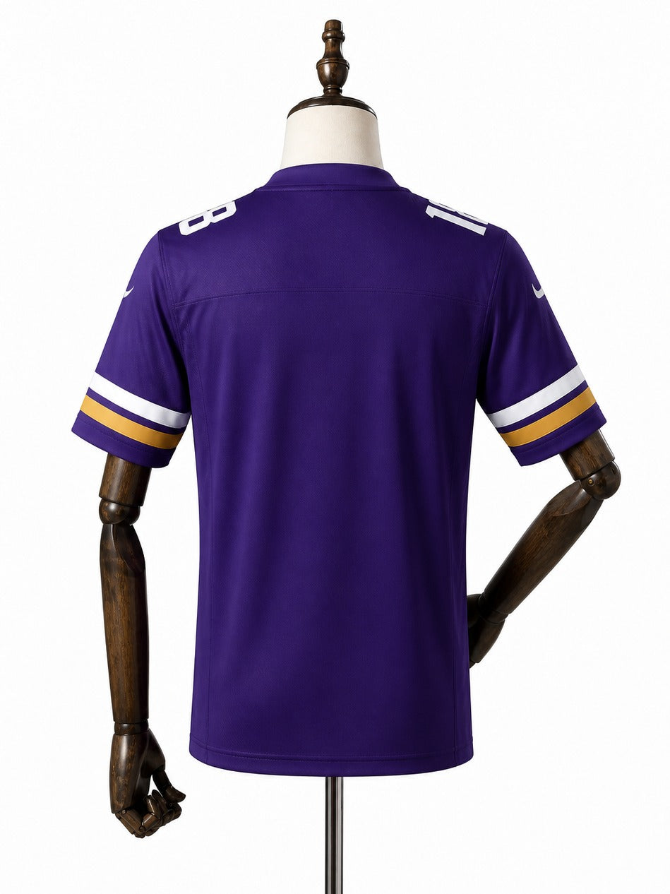 Camisa Minnesota Vikings Home (Titular) NFL verso manequim fundo branco