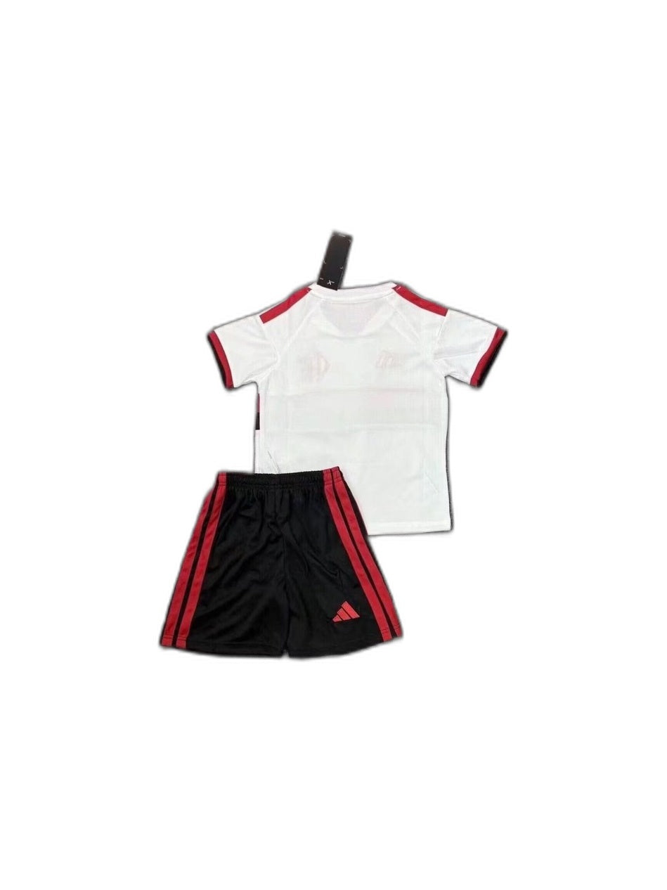 Camisa 2026-27 Flamengo Away Infantil verso fundo branco