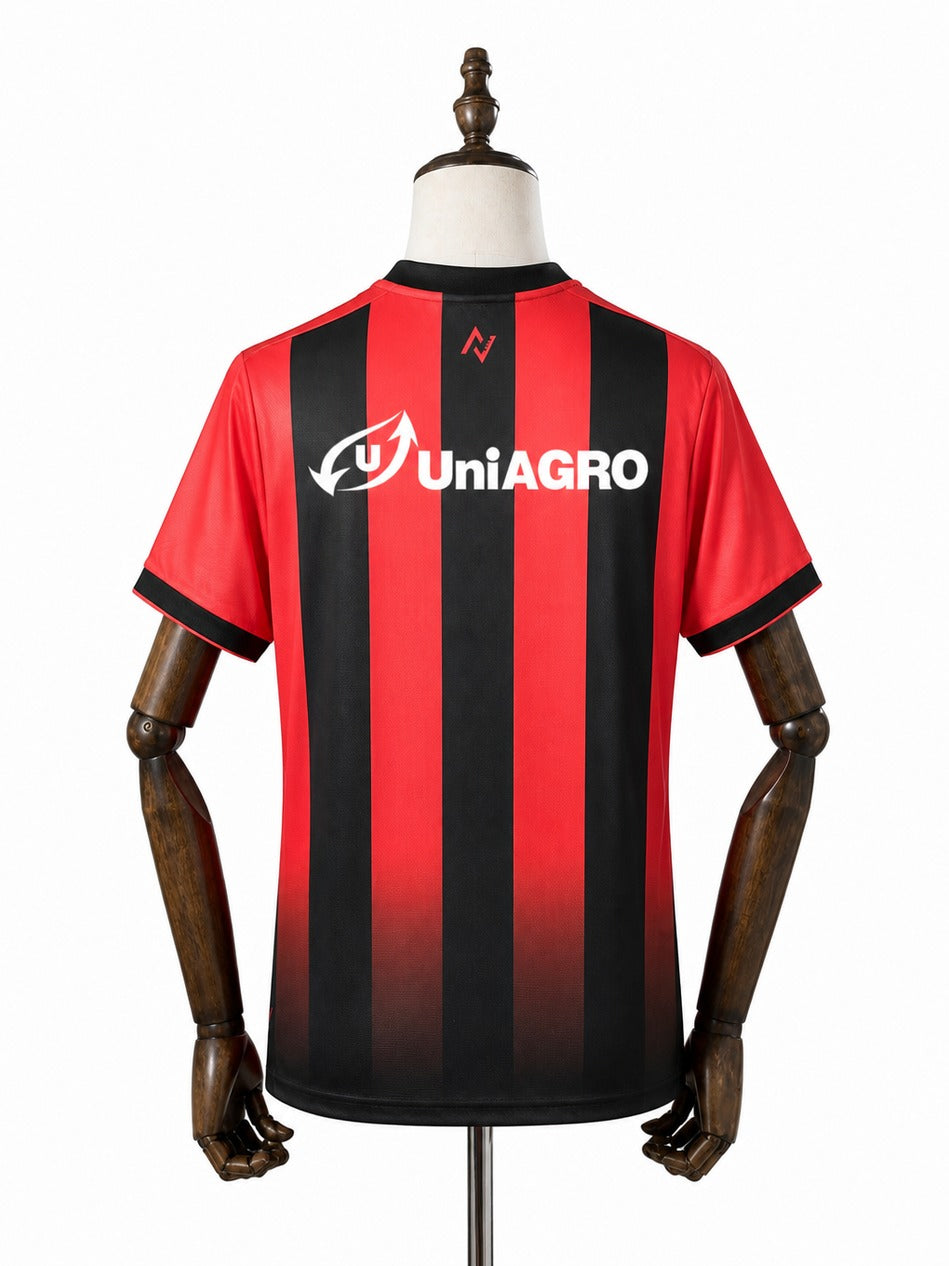 Camisa Vitória - 1º Uniforme Jogador Com Patch 2024/2025 verso manequim fundo branco