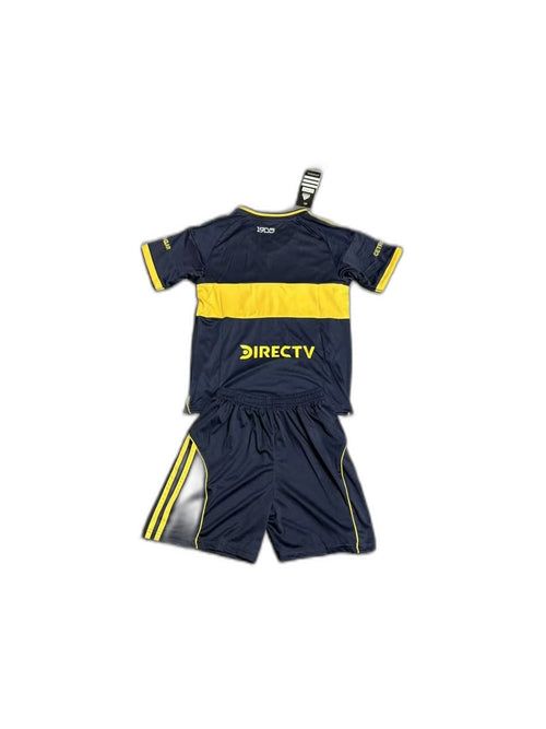 Camisa 2025-26 Boca Juniors Home Infantil verso fundo branco