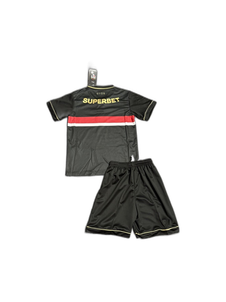Camisa 2025-26 São Paulo III Infantil verso fundo branco