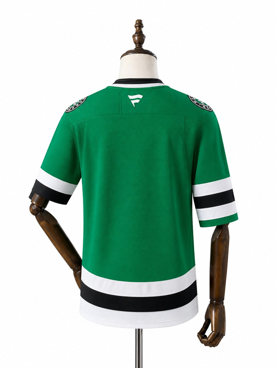 Dallas Stars NHL Jersey – Home & Away verso real web manequim fundo branco