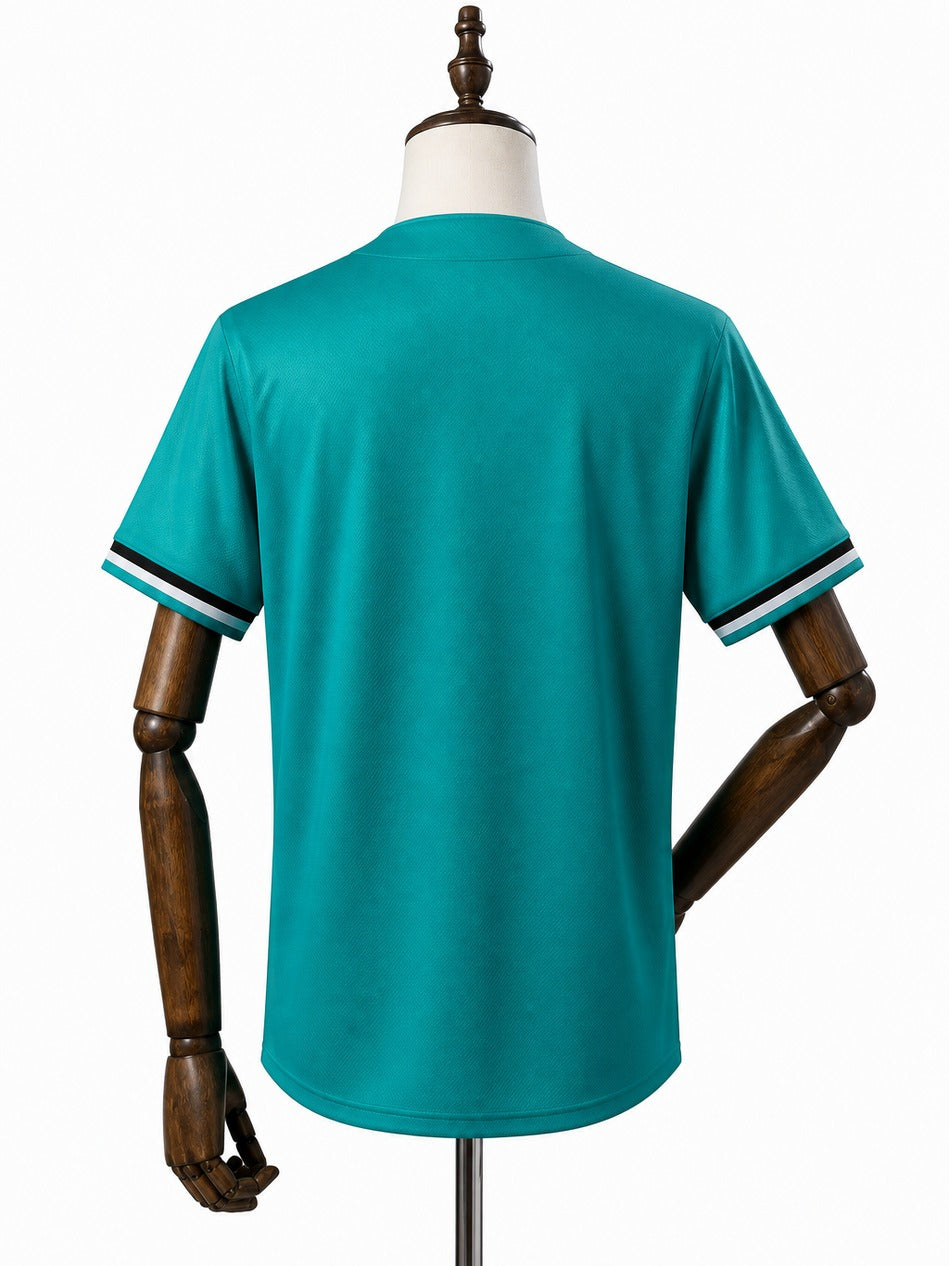 Miami Marlins MLB – Camisa Oficial Segunda (Away) verso manequim fundo branco