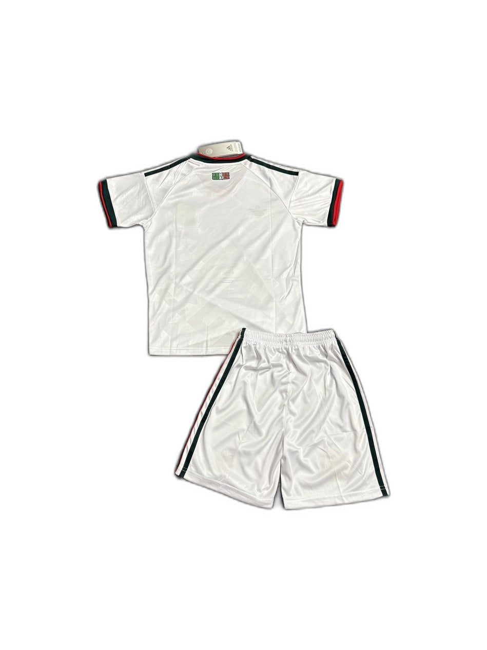 Camisa 2026 Mexico away Infantil verso fundo branco
