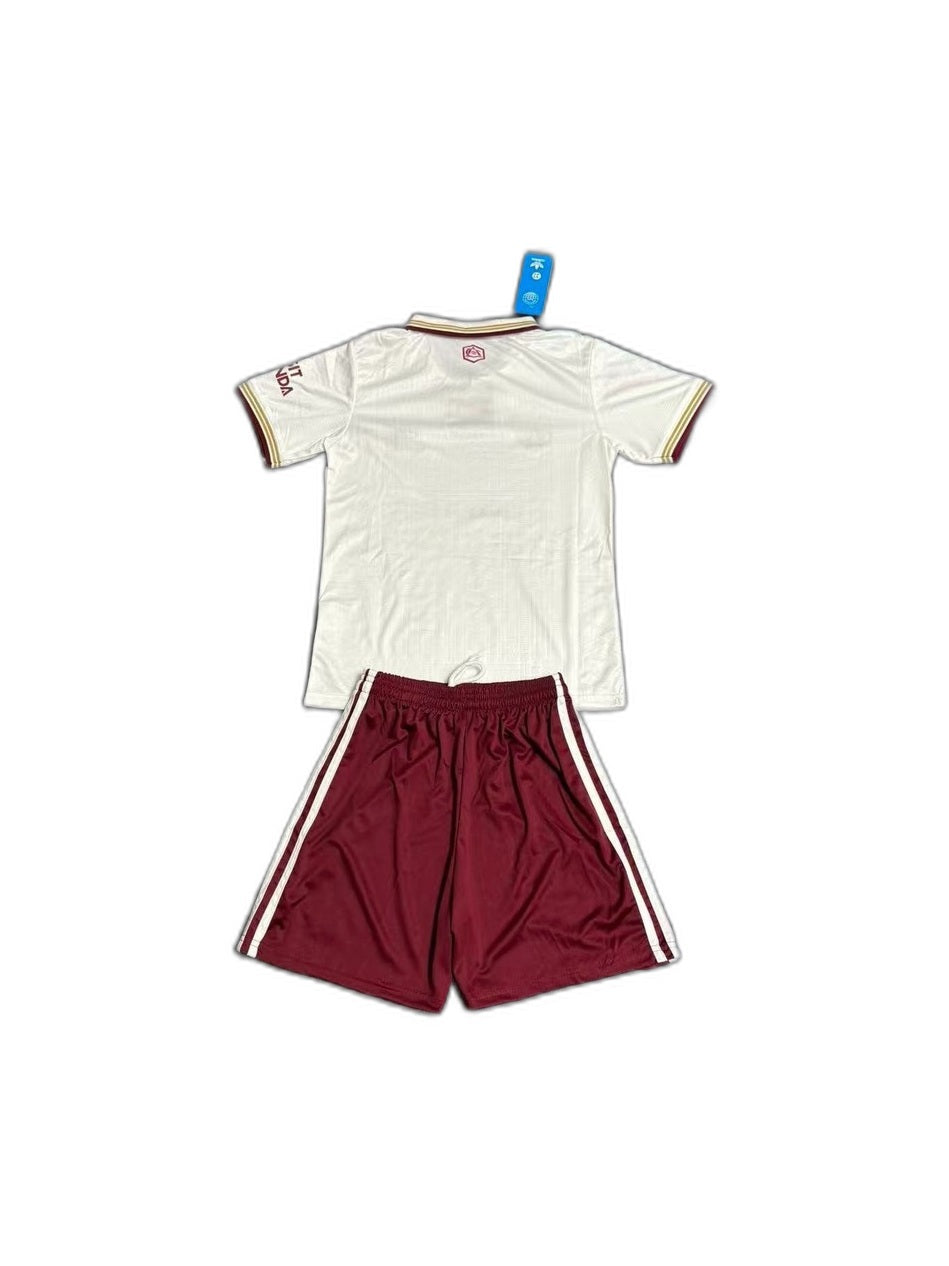 Camisa 2025-26 Arsenal III Infantil verso fundo branco