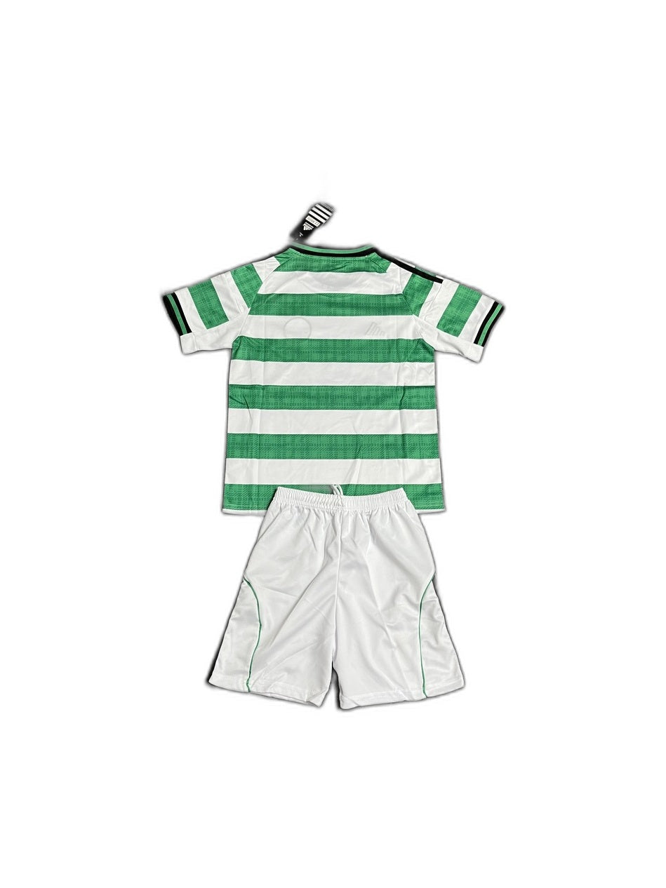 Camisa 2025-26 Celtics Home Infantil verso fundo branco