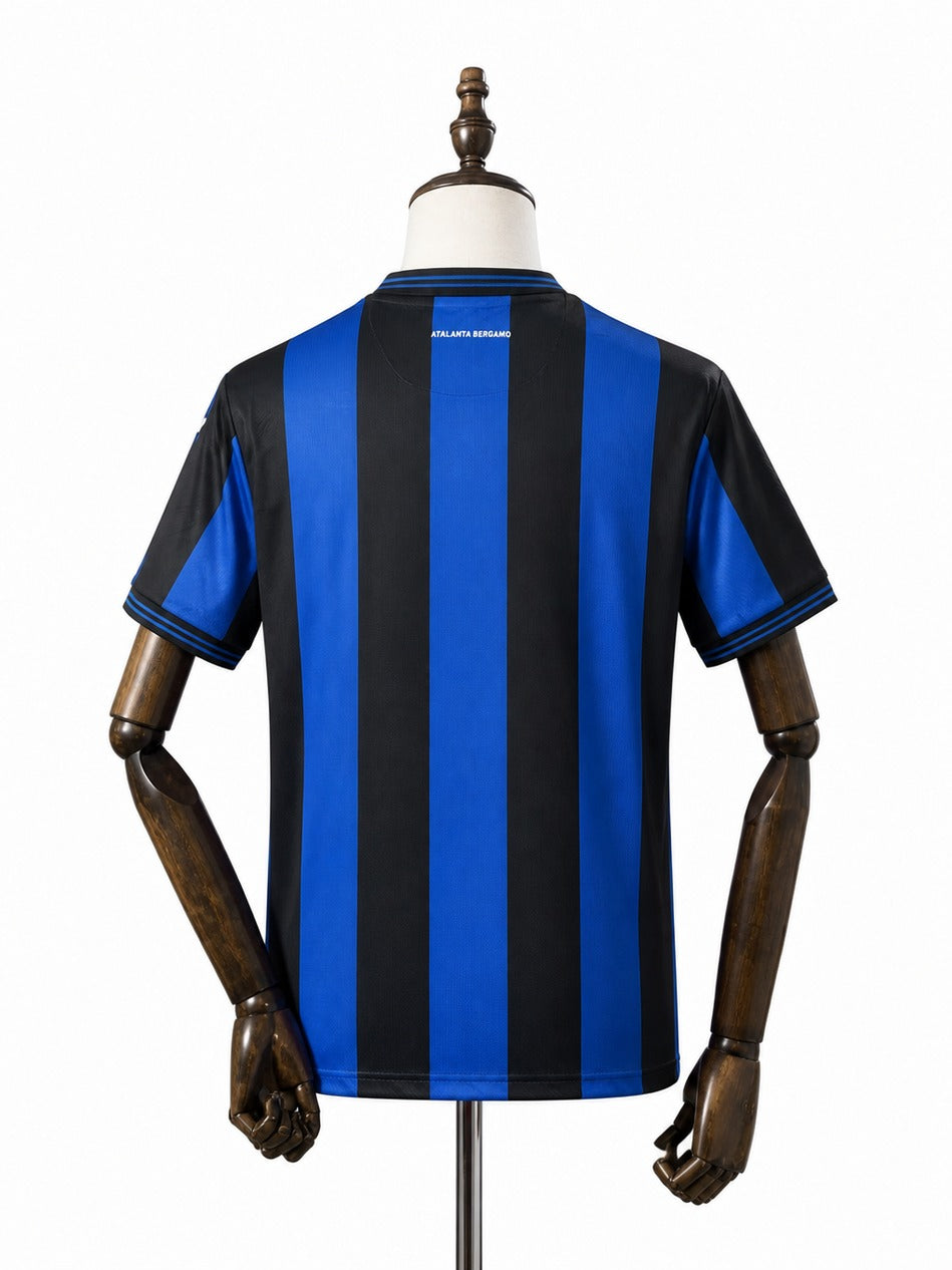 Camisa Atalanta - 1º Uniforme Torcedor 2024/25 verso manequim fundo branco