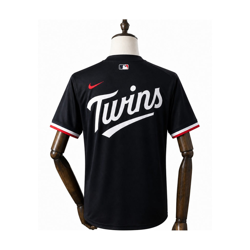 Minnesota Twins MLB – Camisa Oficial Segunda (Away) verso manequim fundo branco
