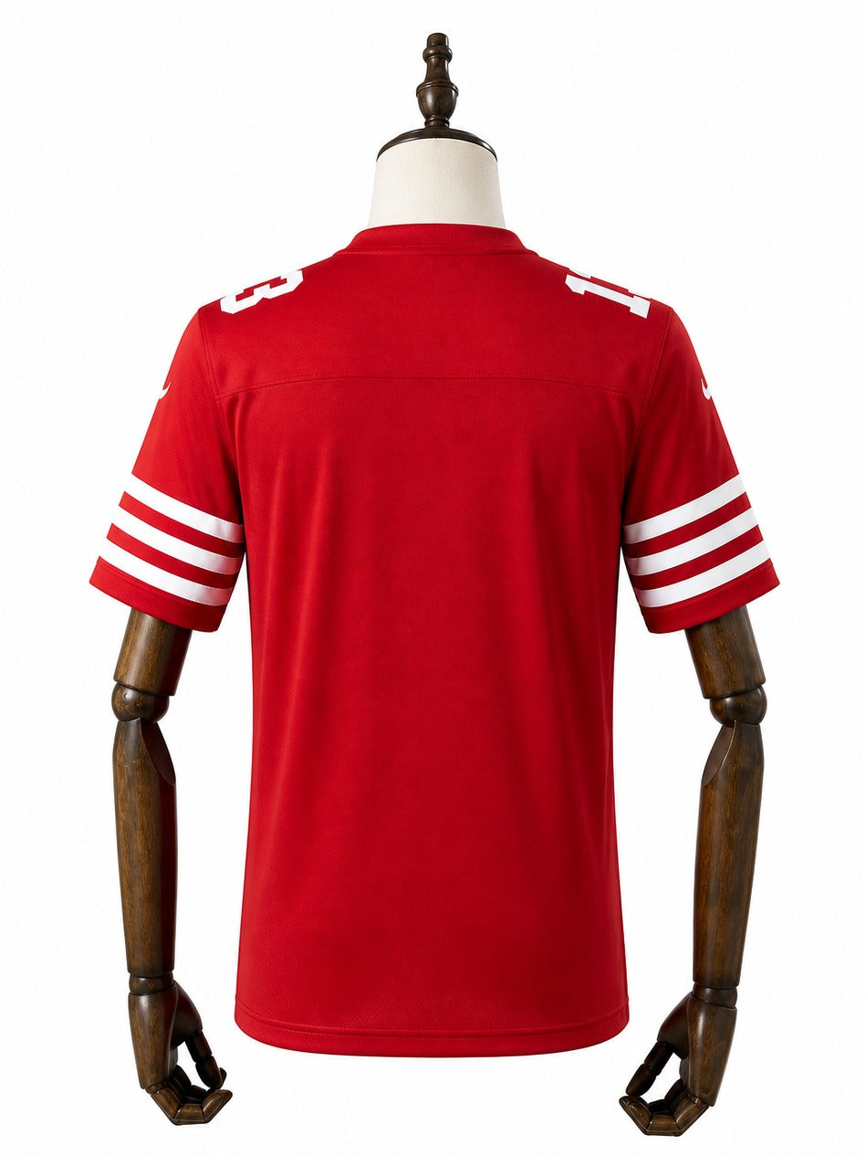 Camisa San Francisco 49ers Home (Titular) NFL verso manequim fundo branco