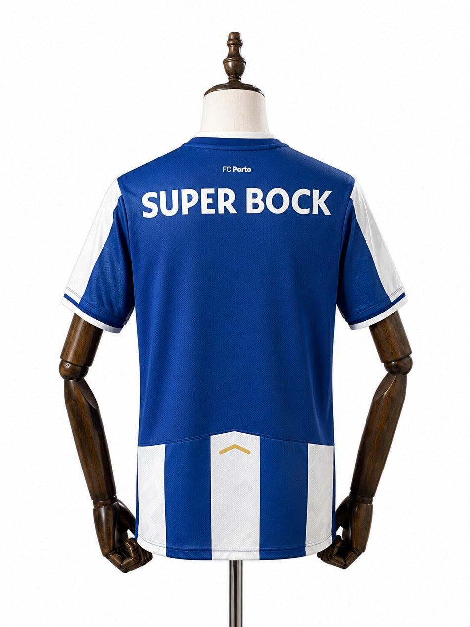 Camisa Porto - 1º Uniforme Torcedor 2025/26 verso manequim fundo branco