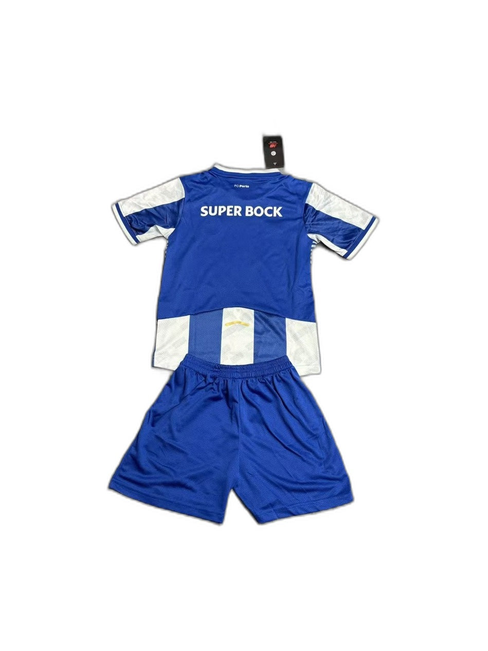 Camisa 2025-26 FC Porto Home Infantil verso fundo branco