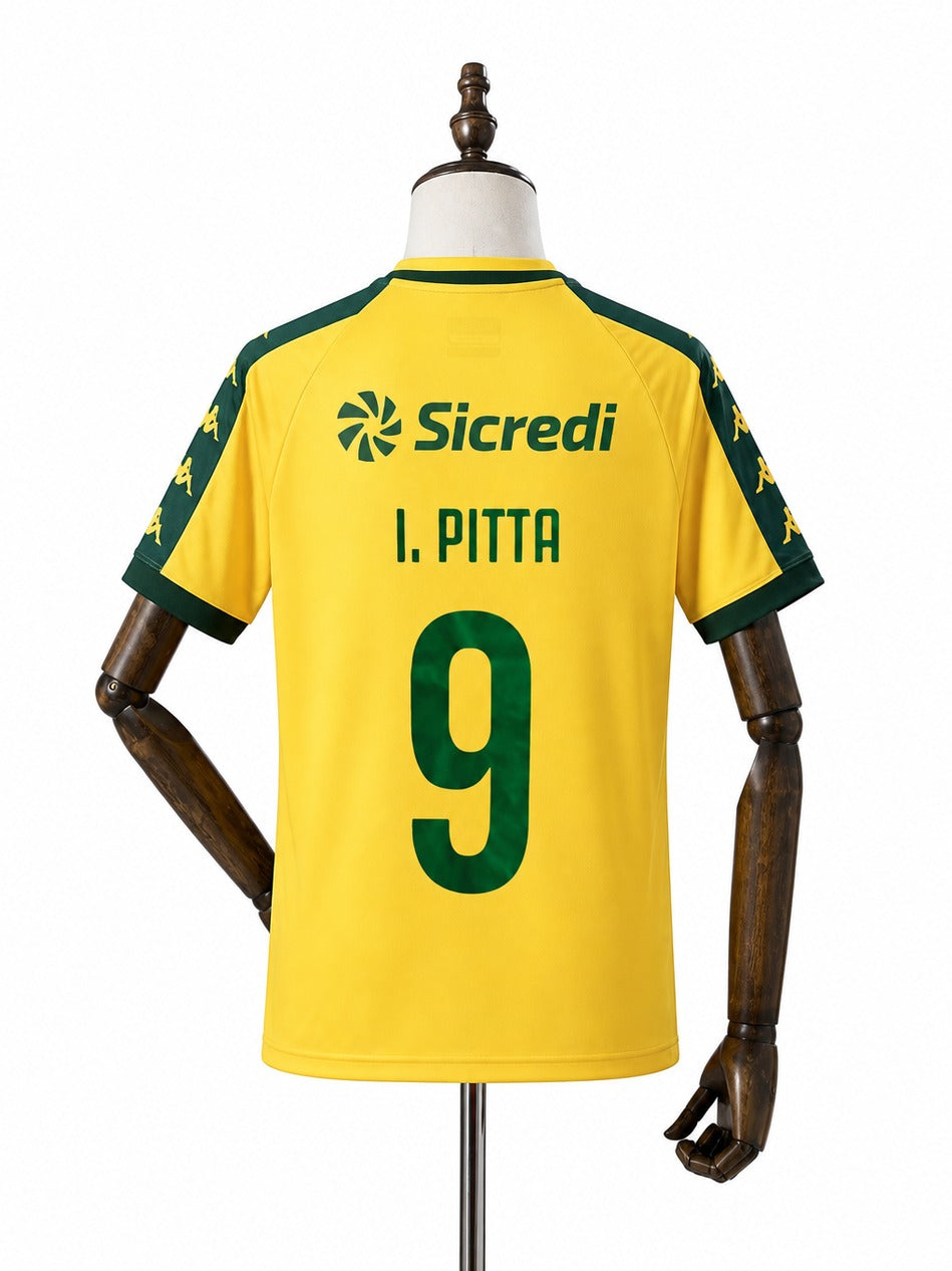 Camisa Cuiabá – 2º Uniforme Jogador 2026/2027 verso jogador com patrocinadores