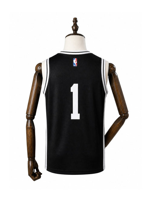 Camiseta NBA Brooklyn Nets - 1ª Camisa (Home) verso manequim fundo branco padronizada