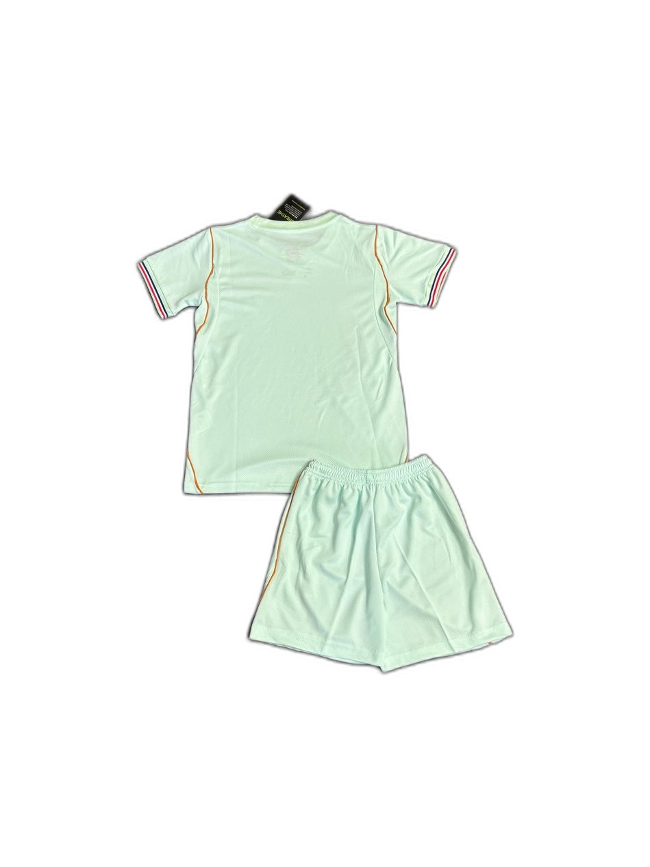 Camisa 2026 France Away Infantil verso fundo branco