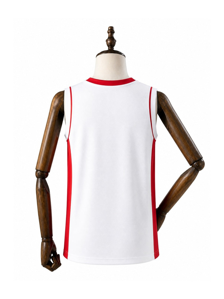 Camiseta NBA Houston Rockets - 1ª Camisa (Home) verso manequim fundo branco padronizada
