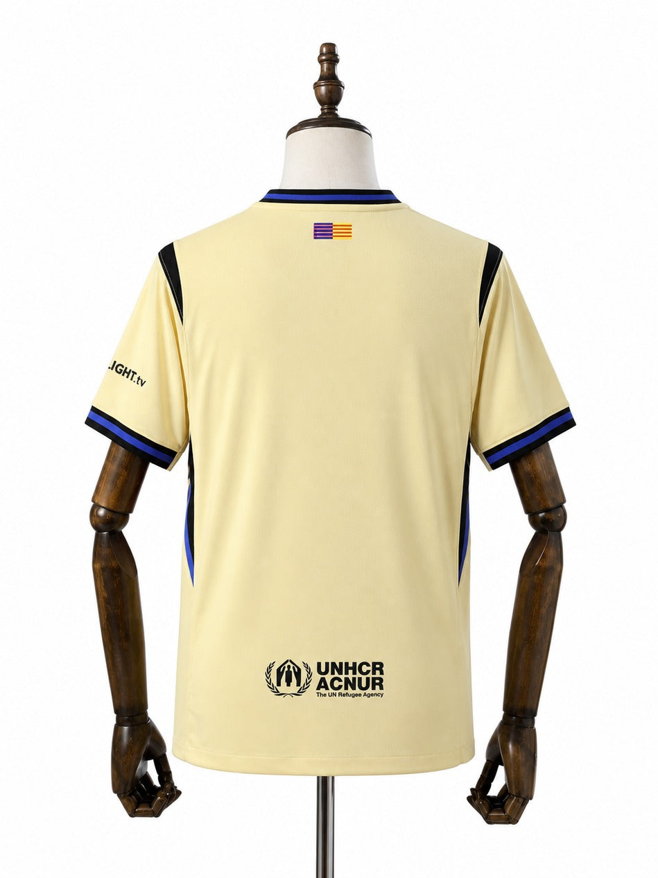 Camisa Barcelona - 2º Uniforme Torcedor 2025/26 verso manequim fundo branco