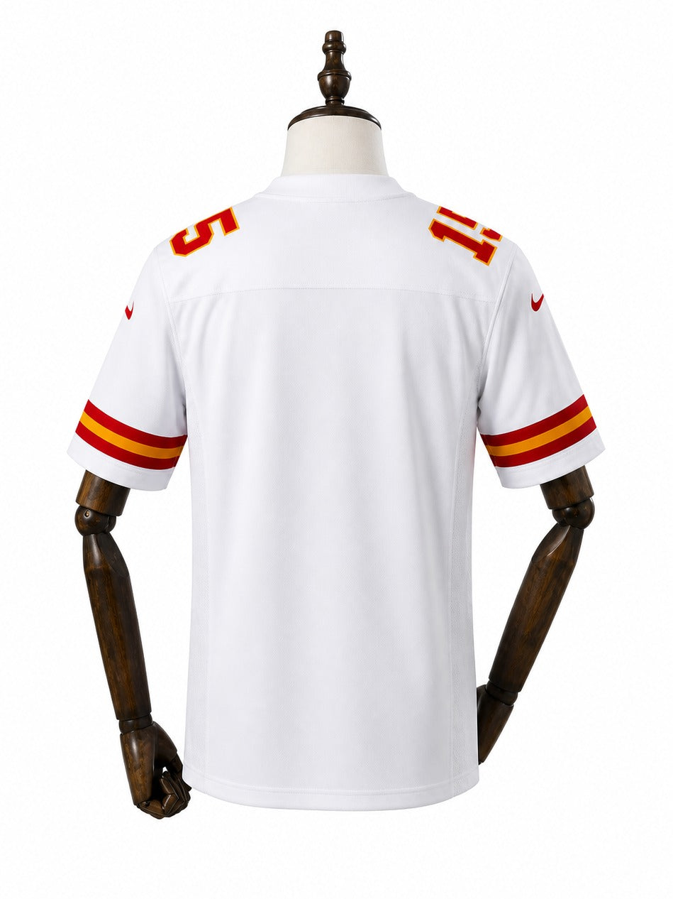Camisa Kansas City Chiefs Away (Visitante) NFL verso manequim fundo branco