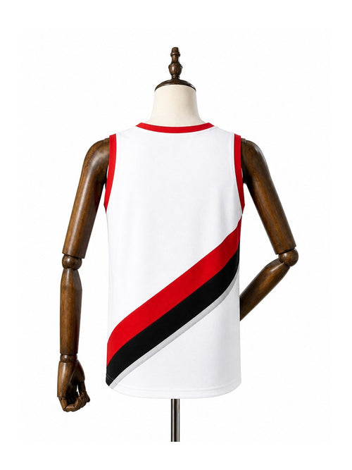 Camiseta NBA Portland Trail Blazers - 2ª Camisa (Away) verso manequim fundo branco padronizada