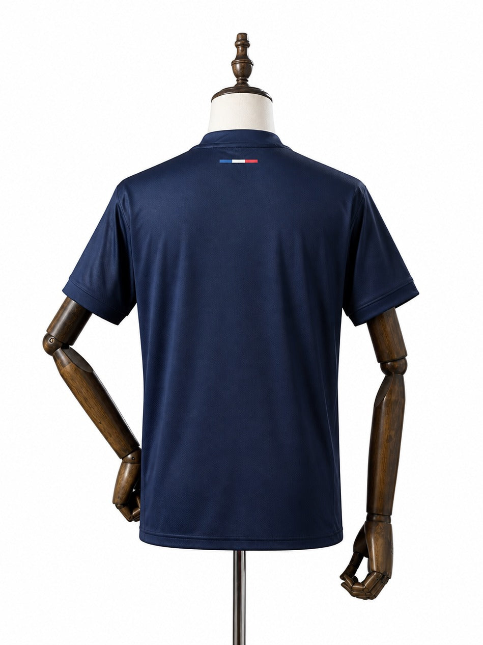 Camisa PSG - 1º Uniforme Torcedor 2024/25 verso manequim fundo branco