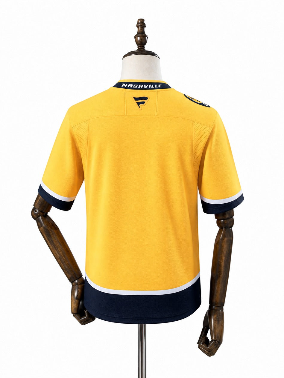 Nashville Predators NHL Jersey – Home & Away verso real web manequim fundo branco