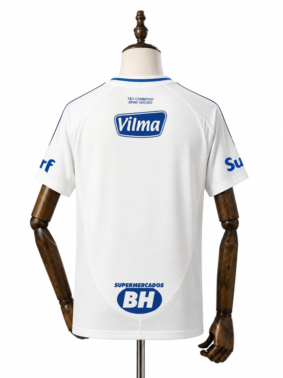 Camisa Cruzeiro – 2º Uniforme Jogador 2026 verso manequim fundo branco padronizada