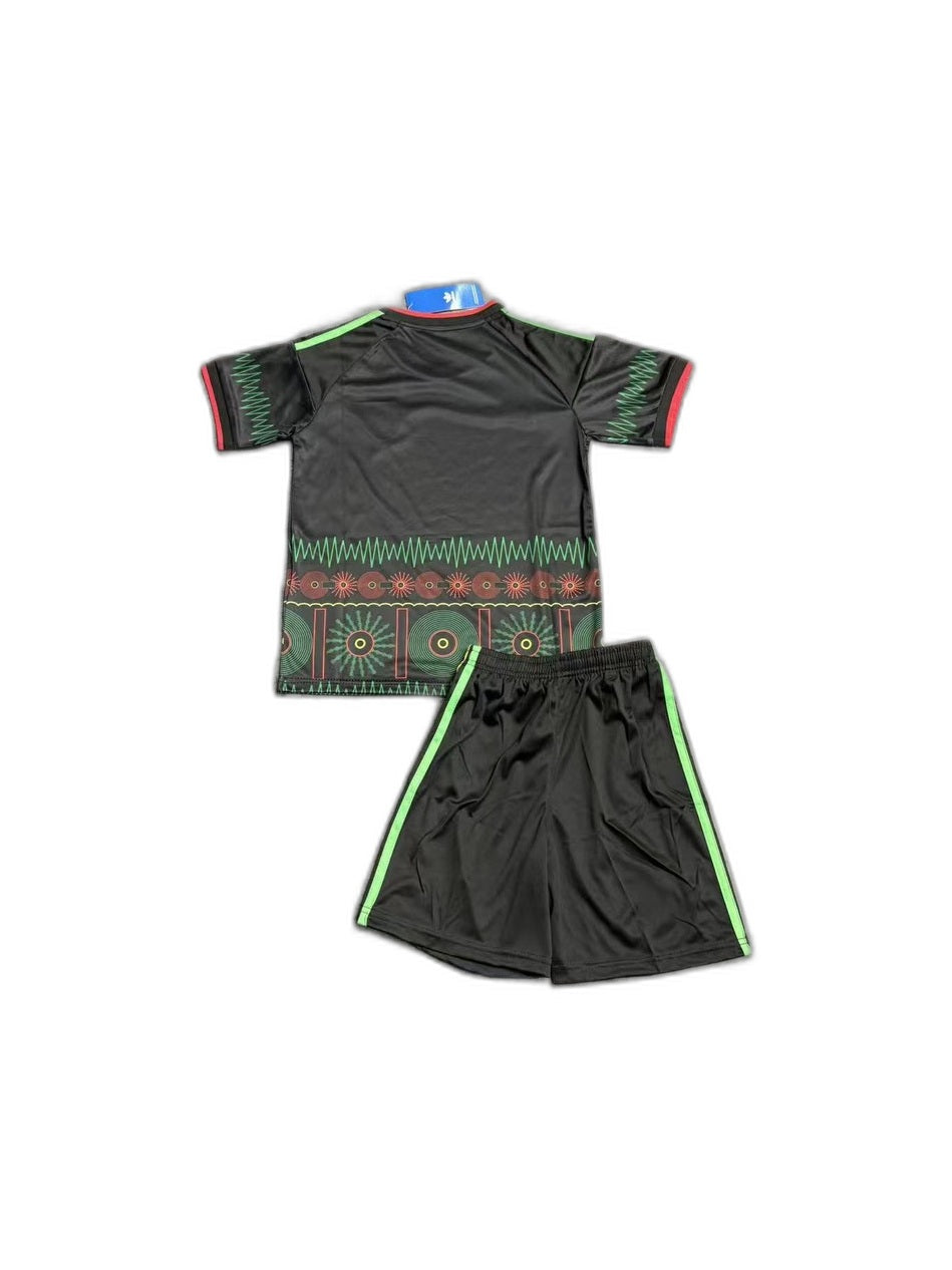 Camisa 2026-27 Jamaica Away Infantil verso fundo branco