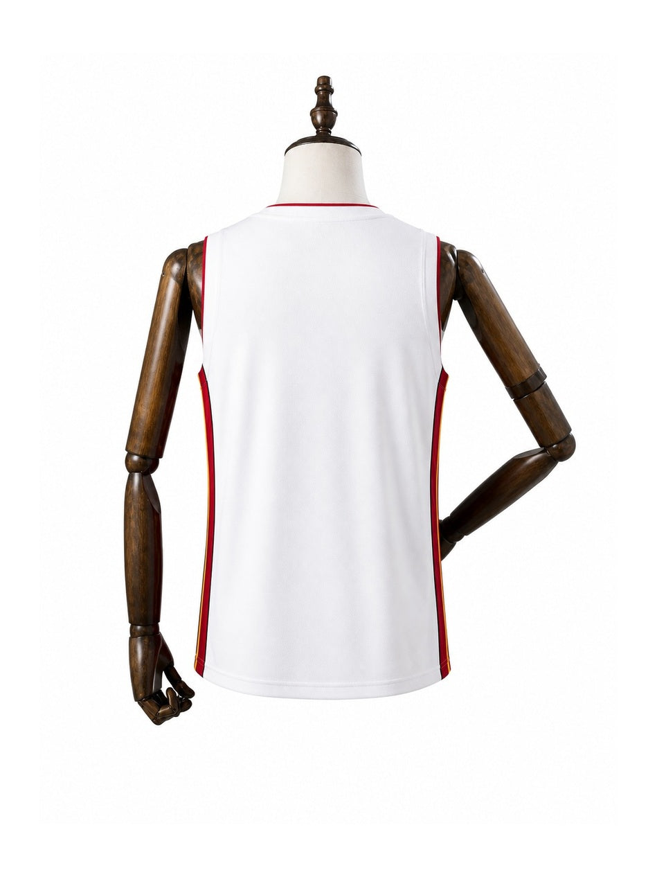 Camiseta NBA Miami Heat - 1ª Camisa (Home) verso manequim fundo branco padronizada
