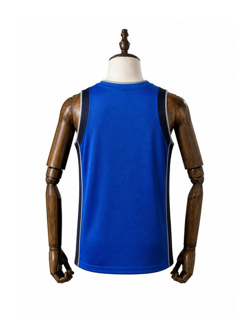 Camiseta NBA Dallas Mavericks - 1ª Camisa (Home) verso manequim fundo branco padronizada
