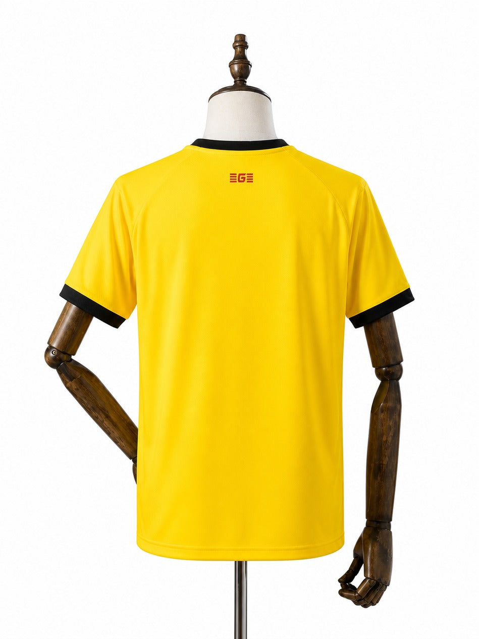 Camisa Girona - 2º Uniforme Torcedor 2025/26 verso manequim fundo branco