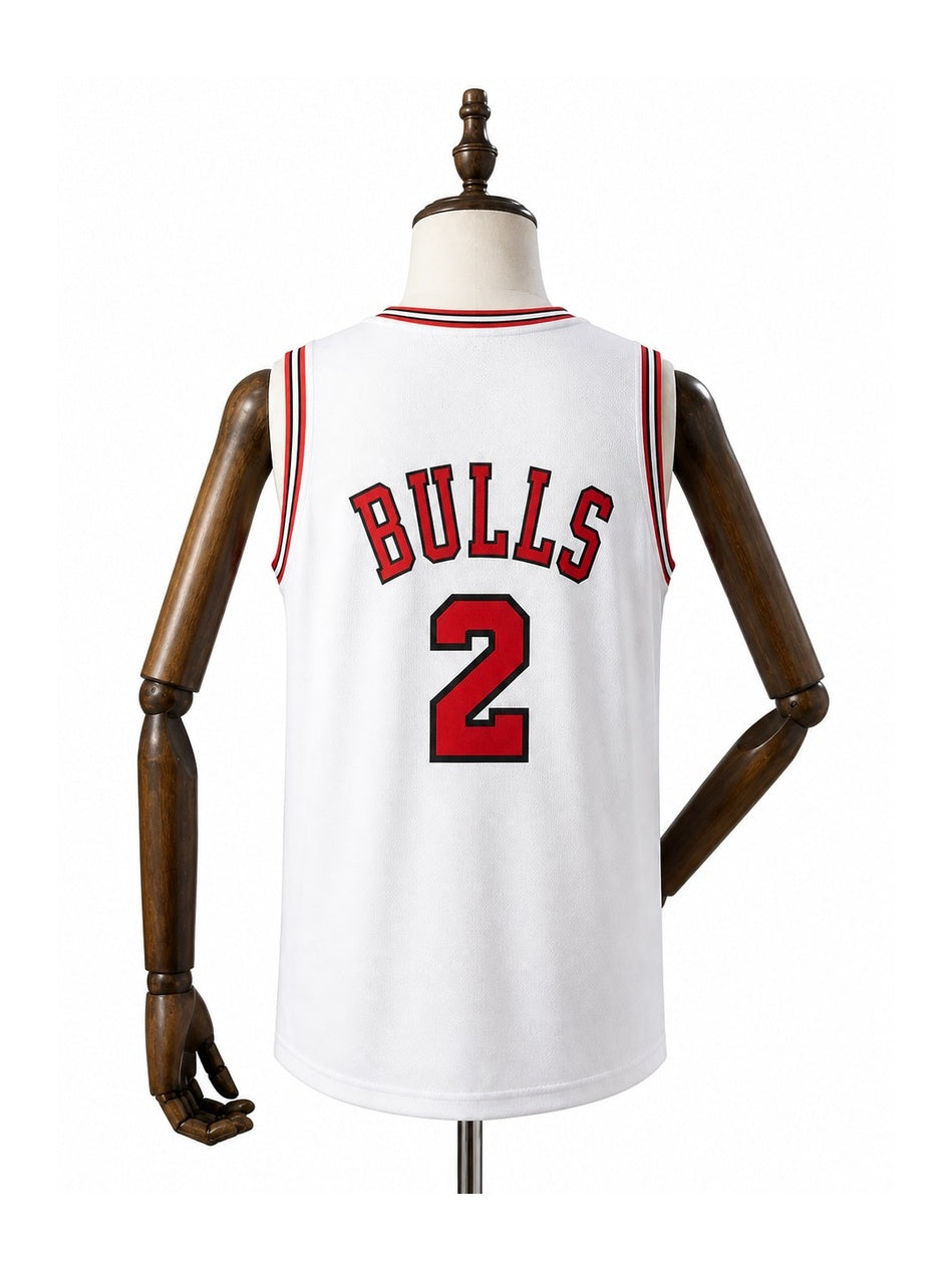 Camiseta NBA Chicago Bulls - 2ª Camisa (Away) verso manequim fundo branco padronizada