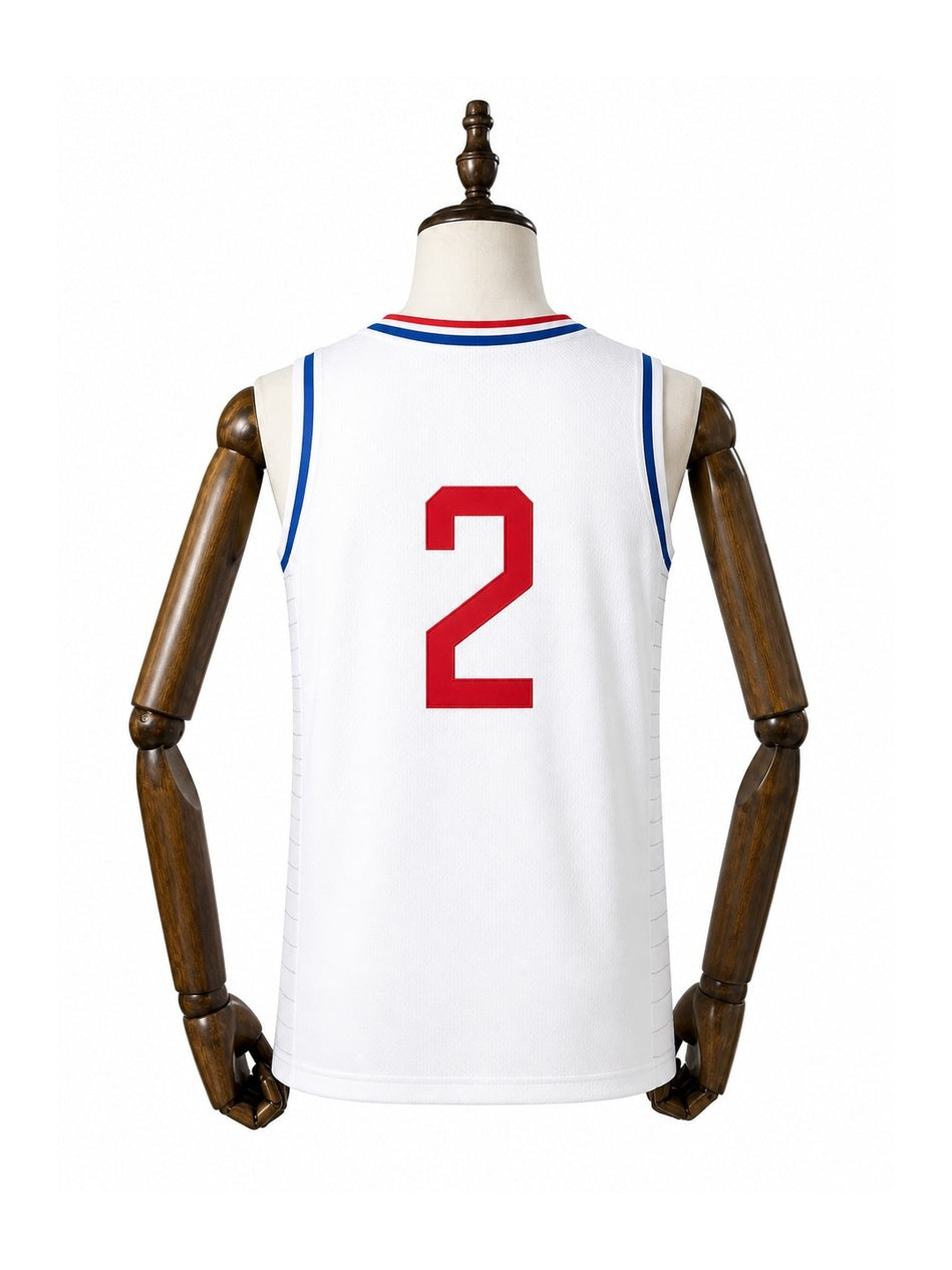 Camiseta NBA LA Clippers - 2ª Camisa (Away) verso manequim fundo branco padronizada
