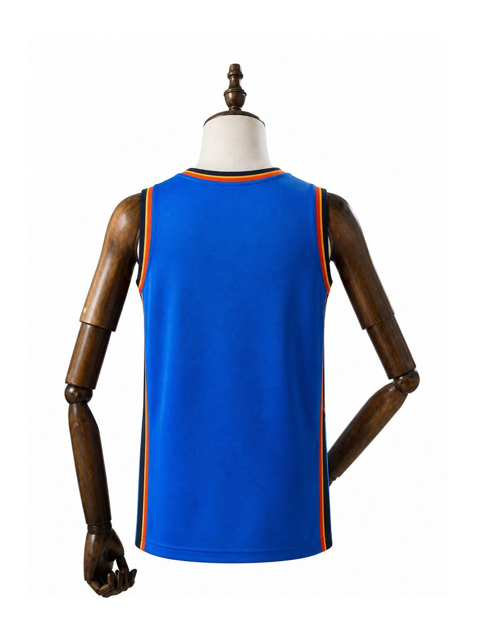 Camiseta NBA Oklahoma City Thunder - 1ª Camisa (Home) verso manequim fundo branco padronizada
