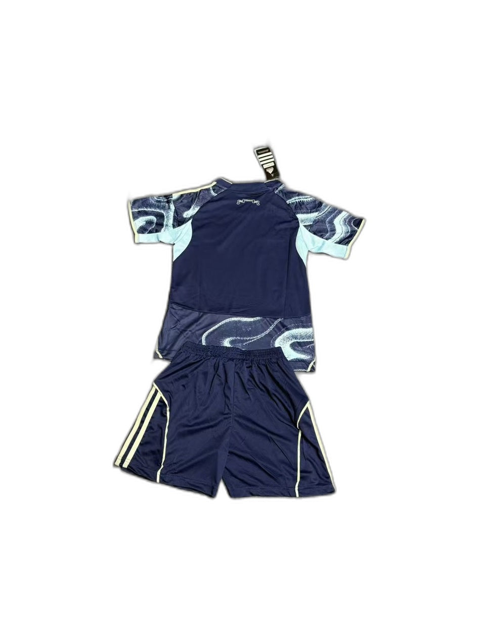 Camisa 2025-26 Ajax Away - Infantil verso fundo branco