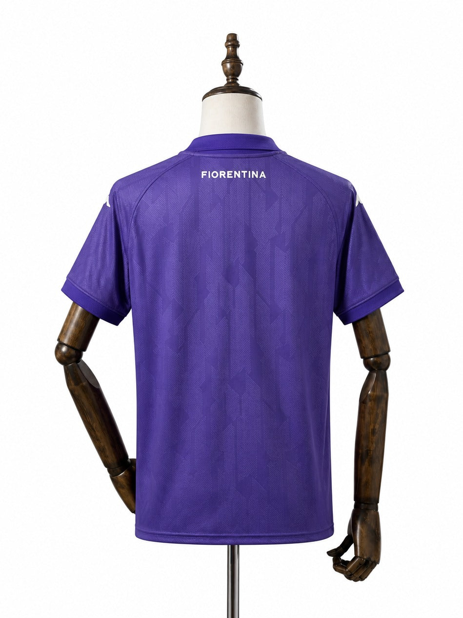 Camisa Fiorentina - 1º Uniforme Torcedor 2024/25 verso manequim fundo branco