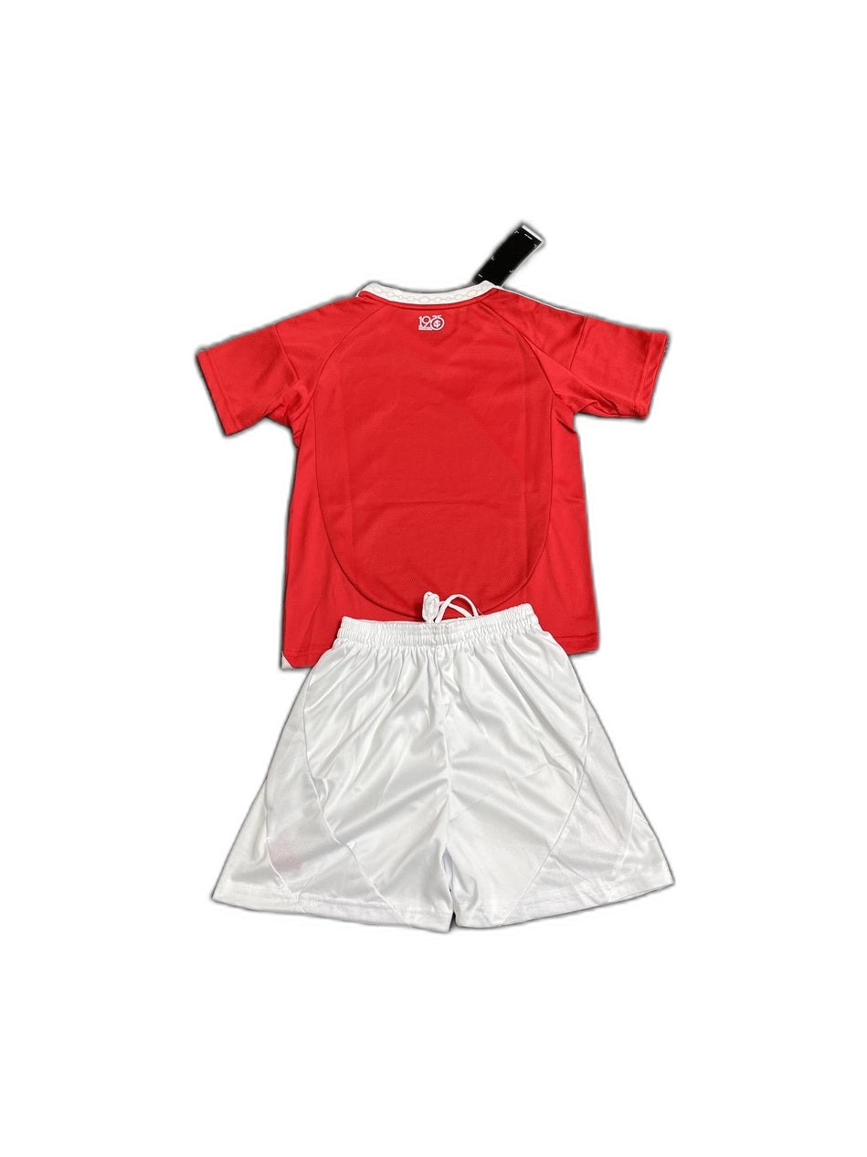 Camisa 2025-26 Internacional Home Infantil verso fundo branco