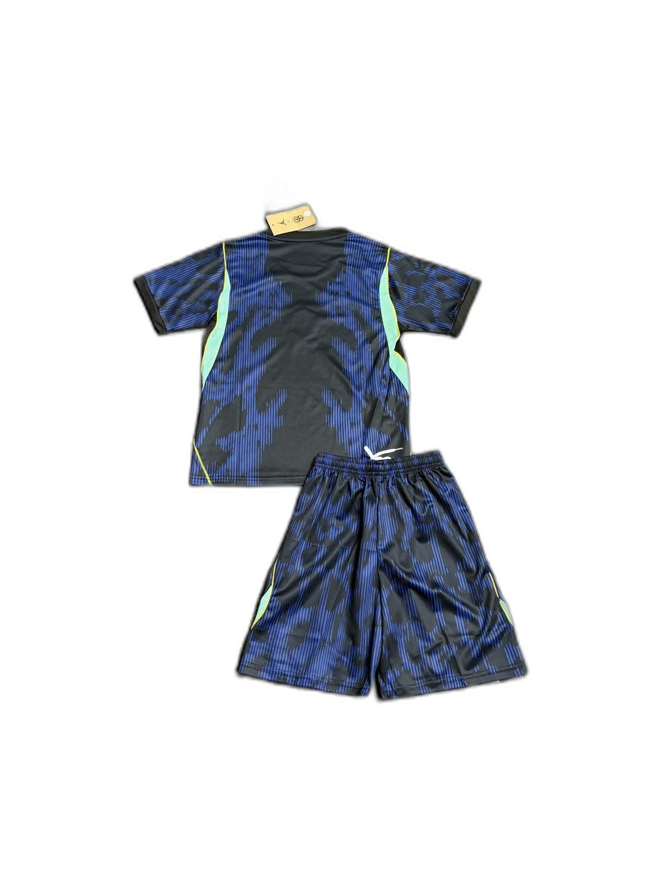 Camisa 2026 Brazil Away Infantil verso fundo branco