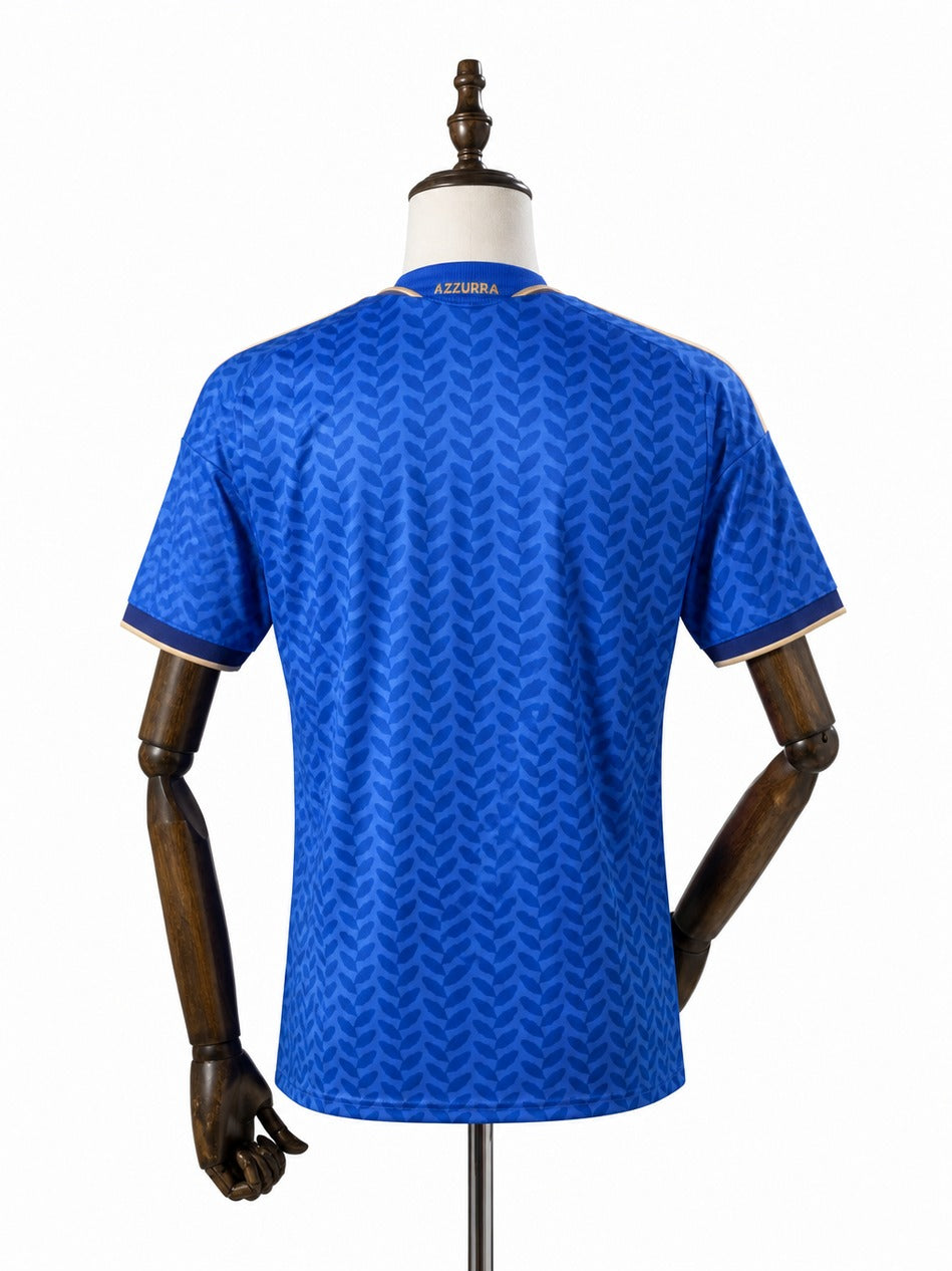 Camisa Seleção Itália - 1º Uniforme Torcedor 2026 verso manequim fundo branco
